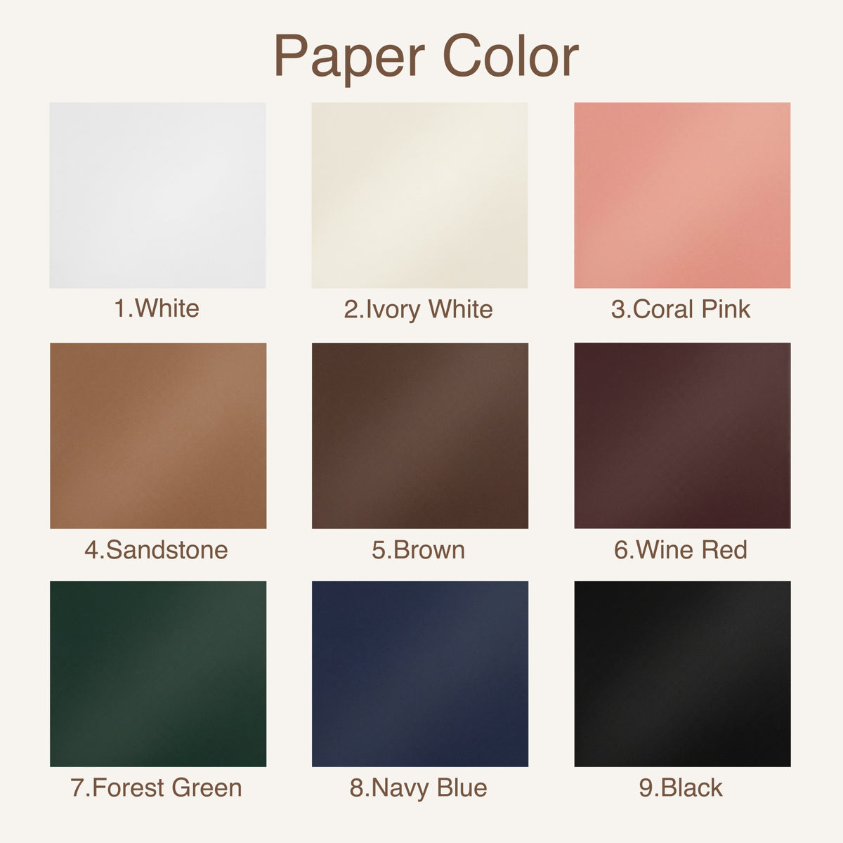 stamprints benutzerdefiniertes Etikettenpapier Farbe 1