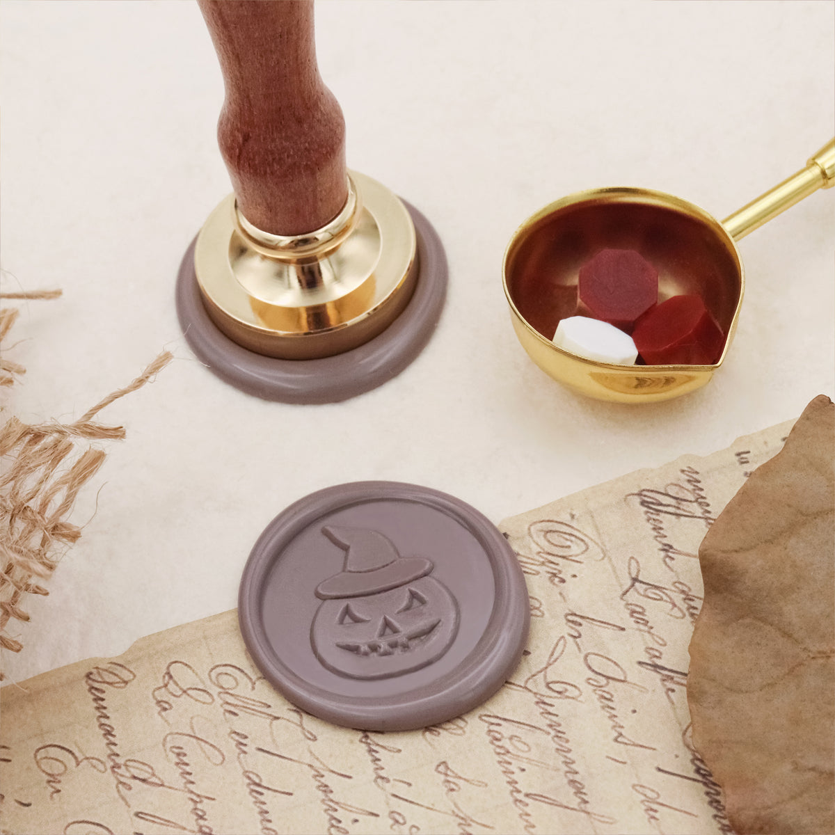 Stamprints Halloween Siegelwachs Siegelstempel Stempel 3