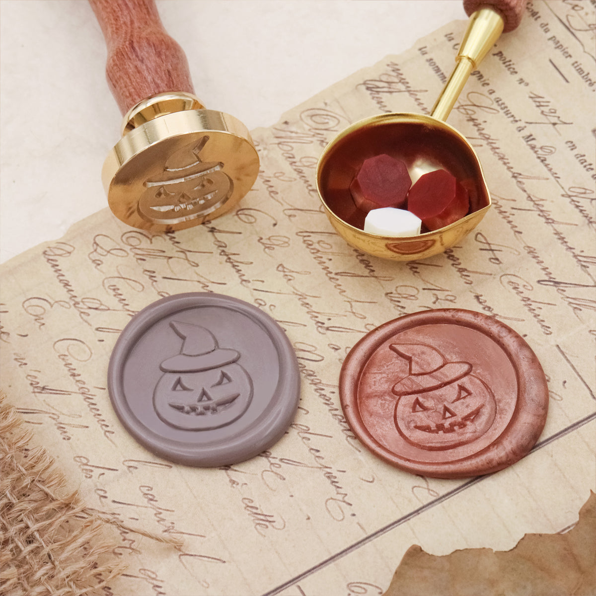 Stamprints Halloween Siegelwachs Siegelstempel Stempel 4