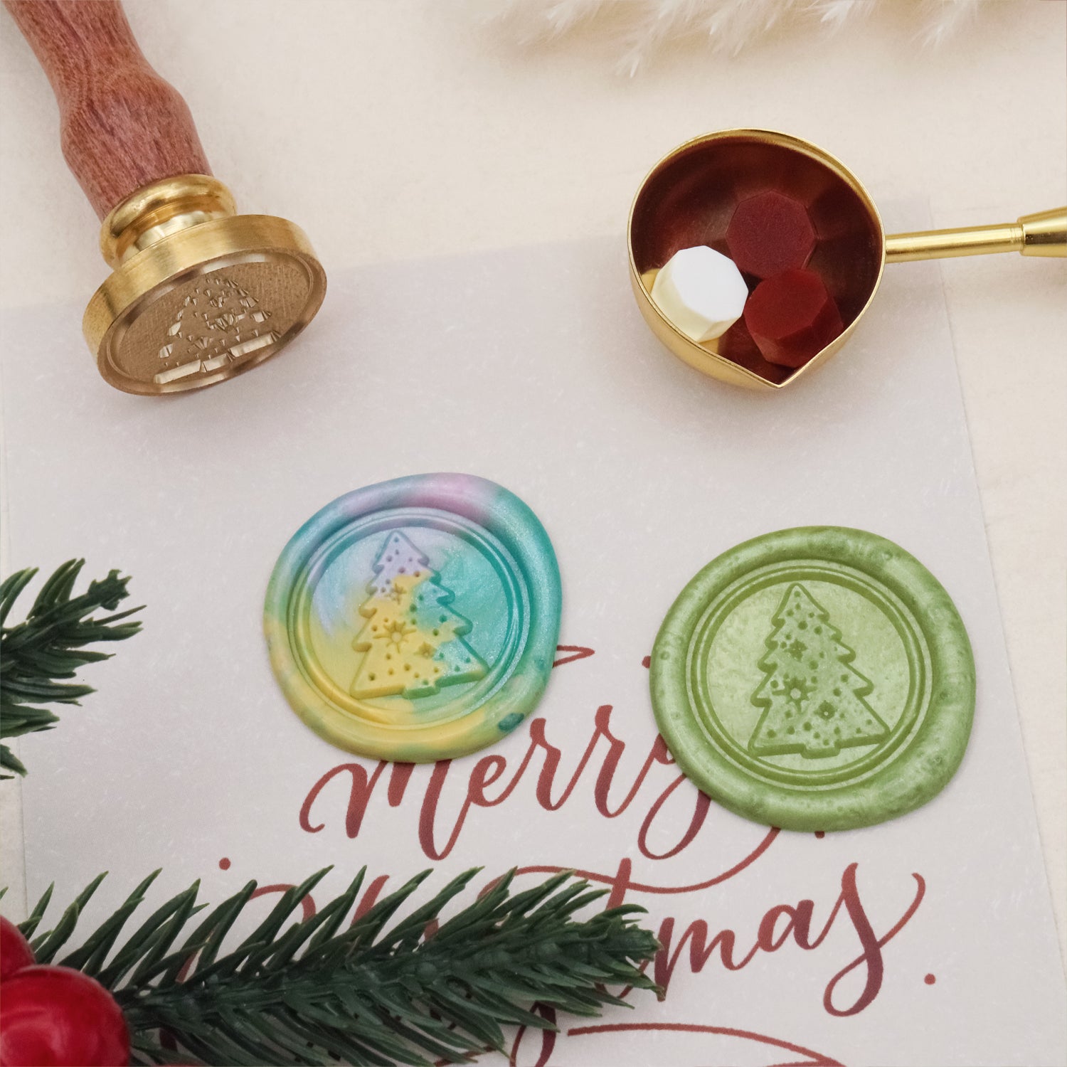 Stamprints Weihnachts-Siegelwachs Siegelstempel 4