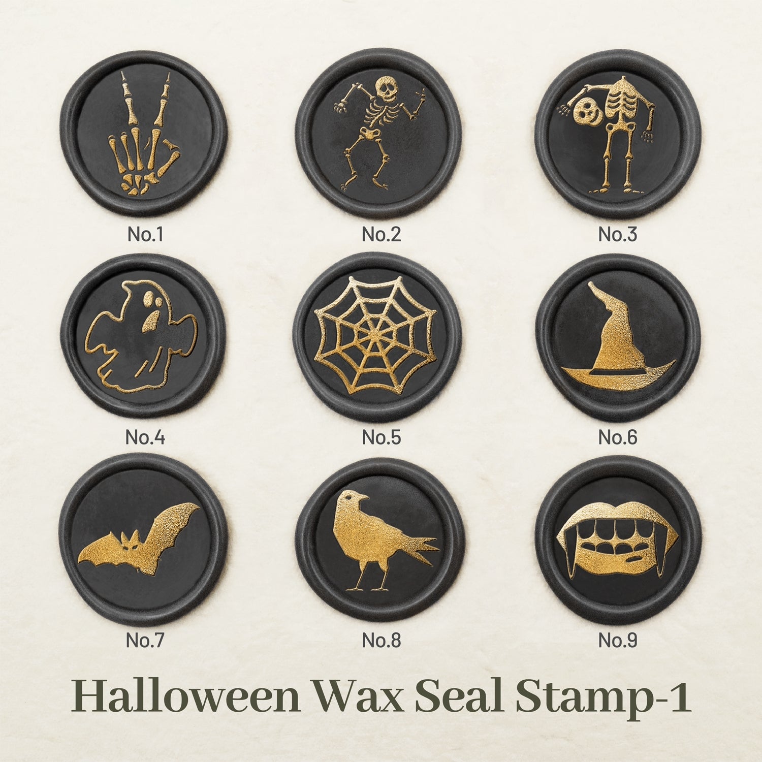 Stamprints Halloween Siegelwachs Siegelstempel Design 1