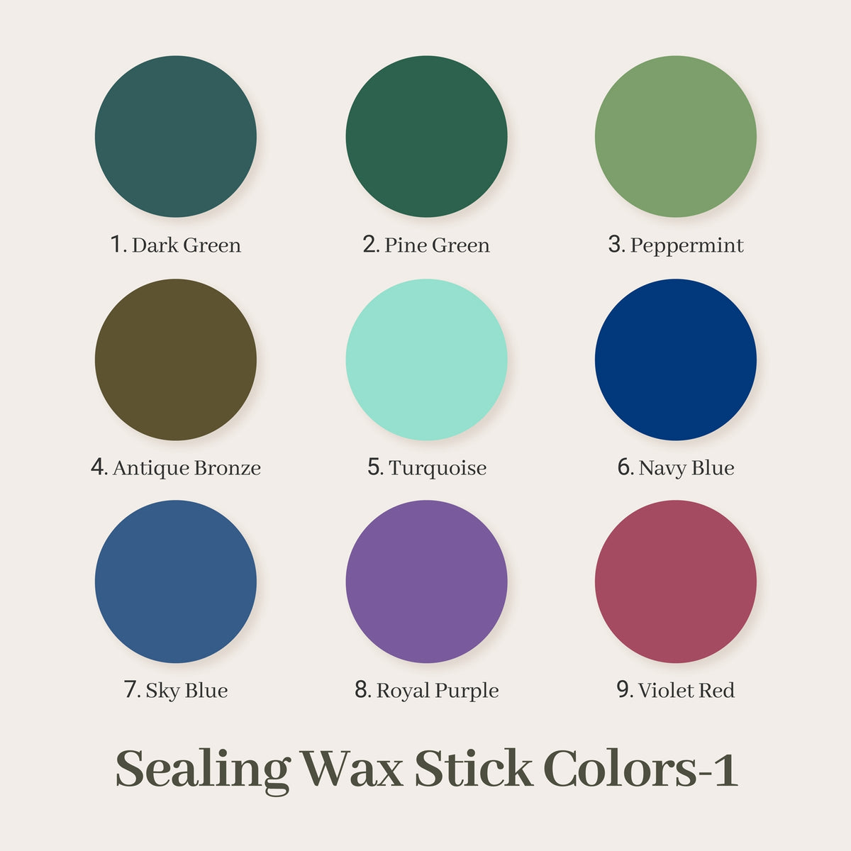Stamprints Wachspistole Siegelwachs Stange Farbe 1