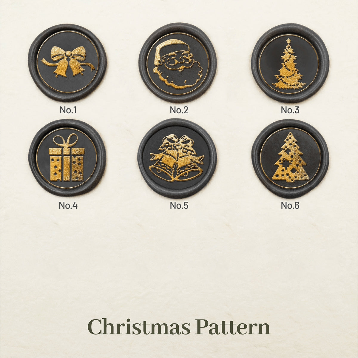 Stamprints Weihnachts-Siegelwachs-Siegelstempel Design 1