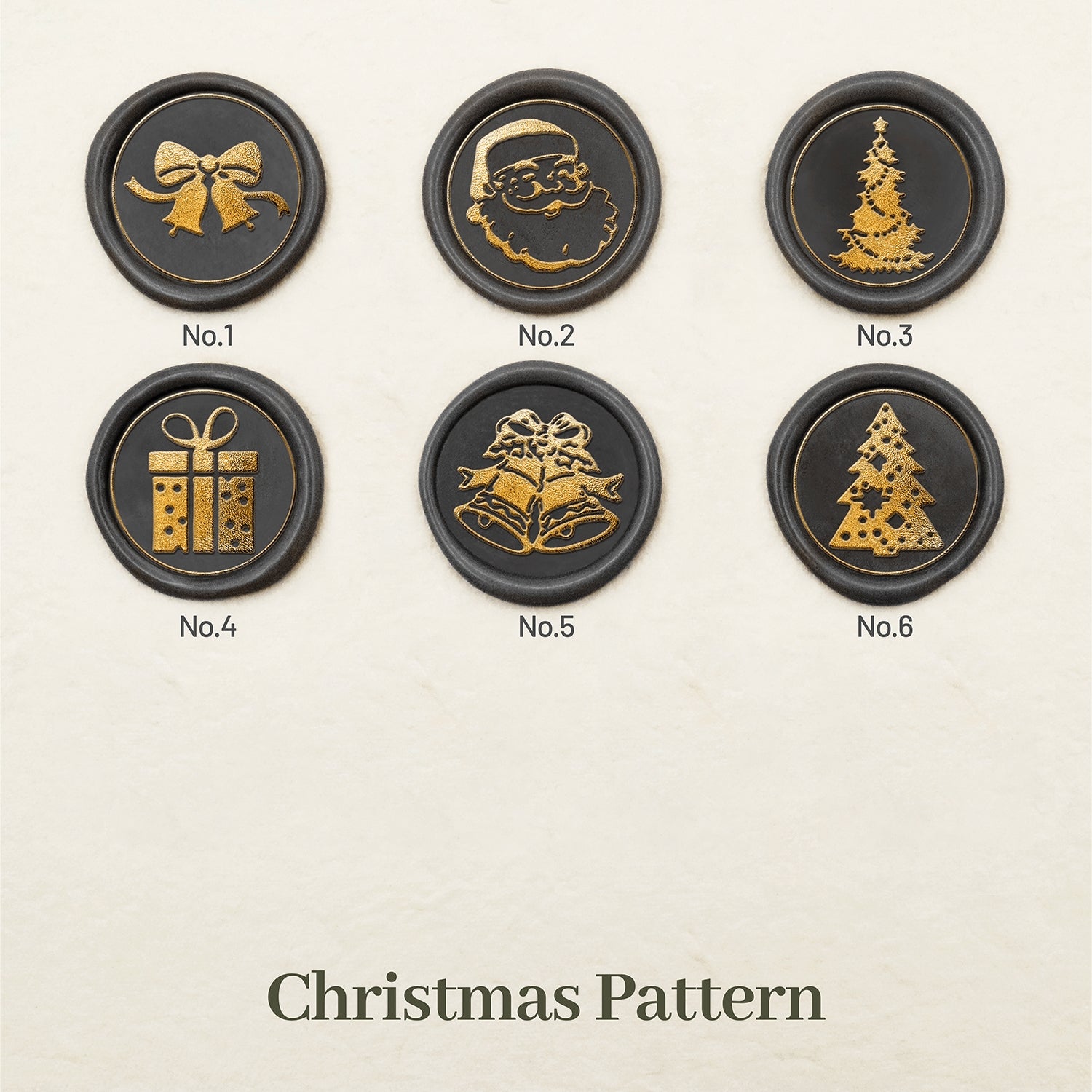 Stamprints Weihnachts-Siegelwachs-Siegelstempel Design 1