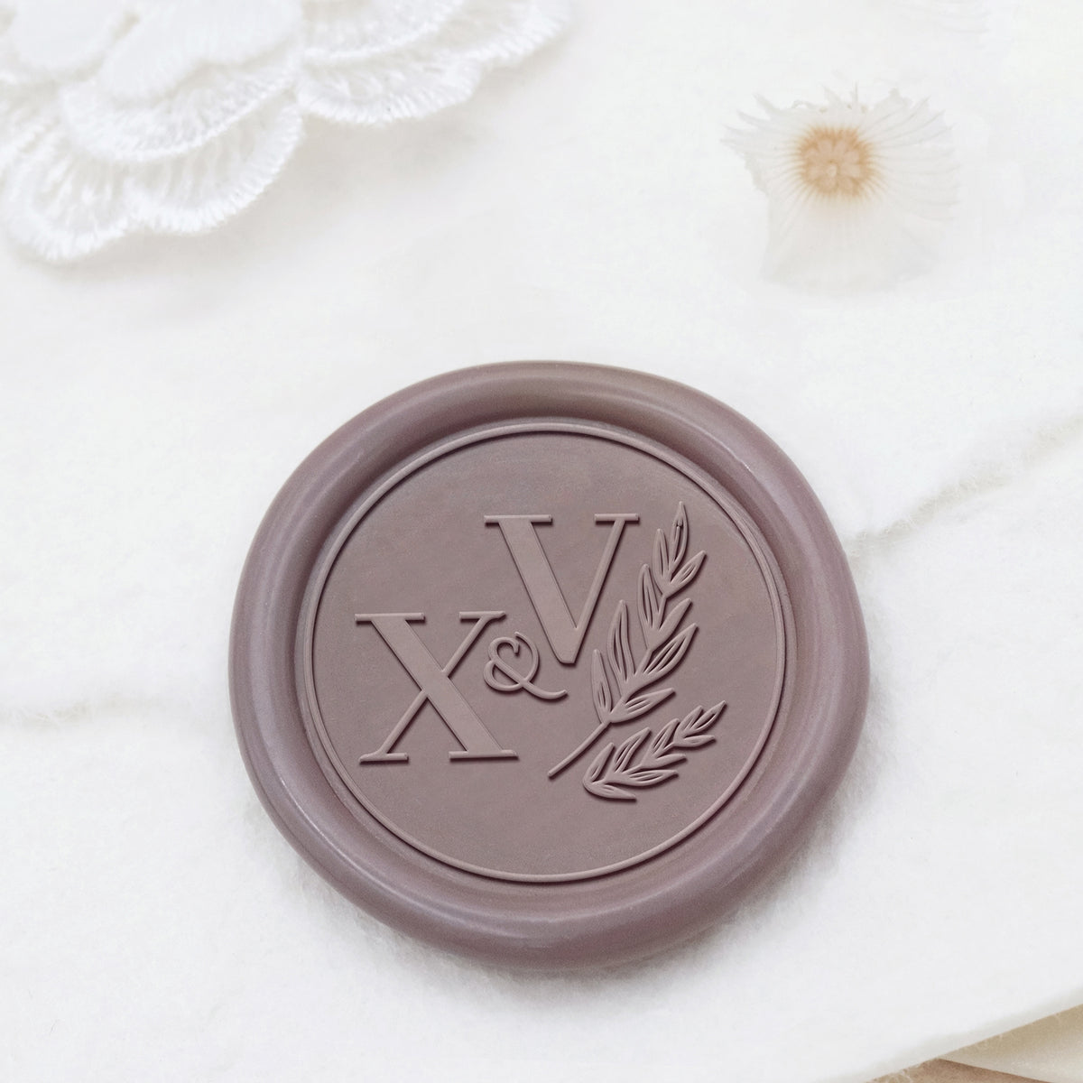 Stamprints Personalisiert Hochzeit Monogramm Siegelwachs Siegelstempel Stempel 1