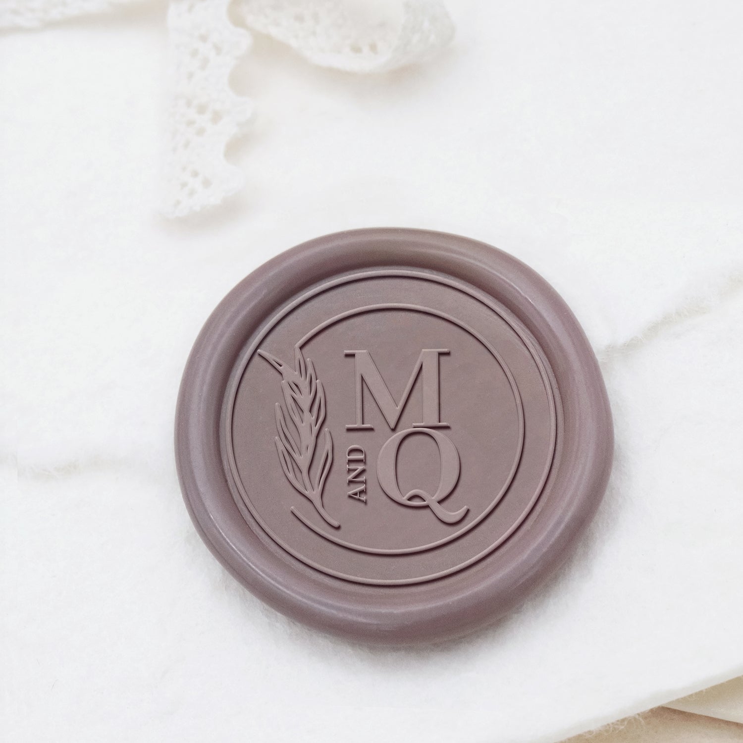 Stamprints Personalisiert Hochzeit Monogramm Siegelwachs Siegelstempel Stempel 1