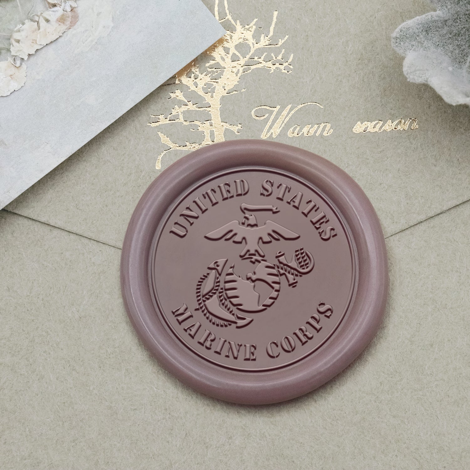 Stamprints US Marine Corps Symbol Siegelwachs Siegelstempel Stempel 1