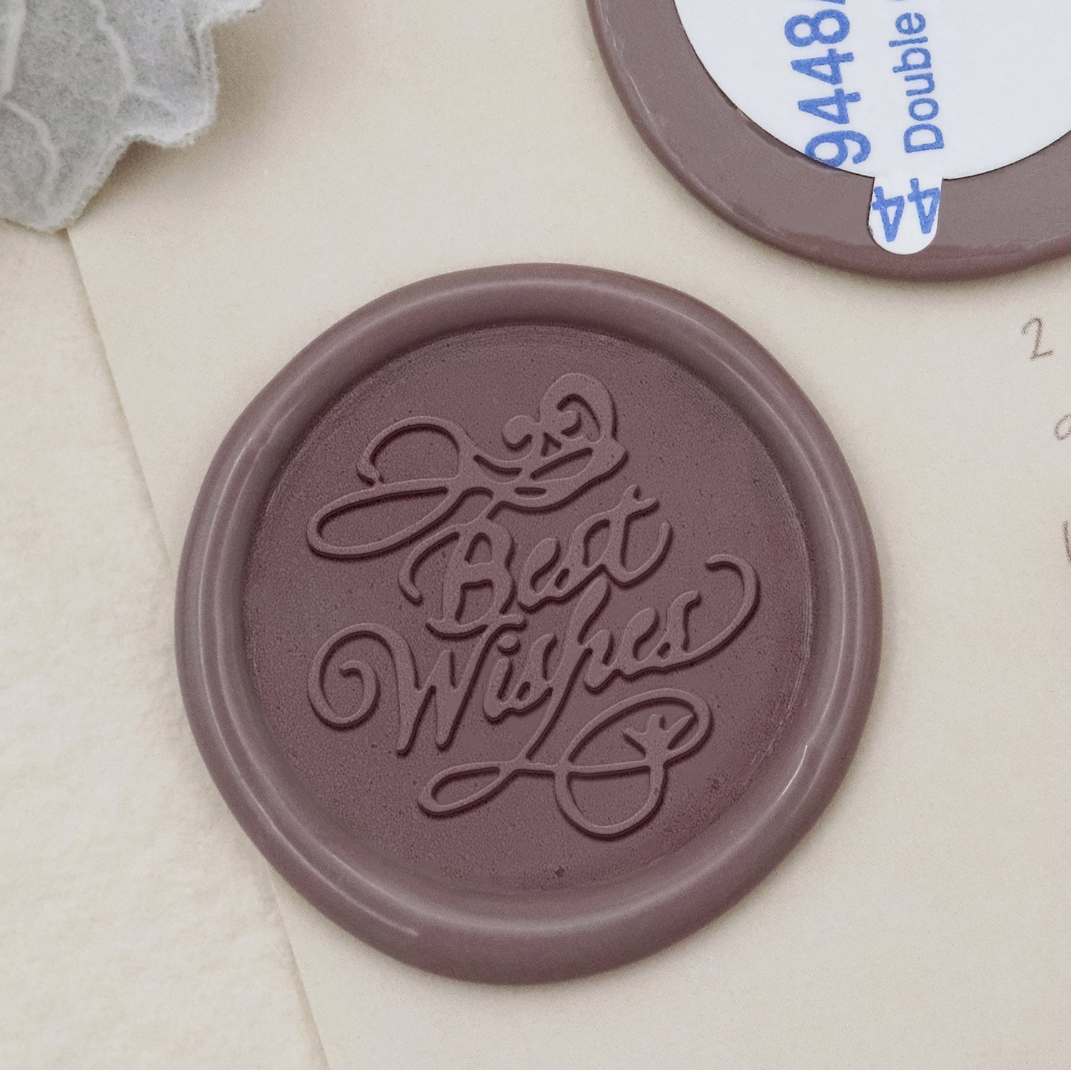 Stamprints Grüße Selbstklebende Siegelwachs Sticker - Beste Wünsche 1