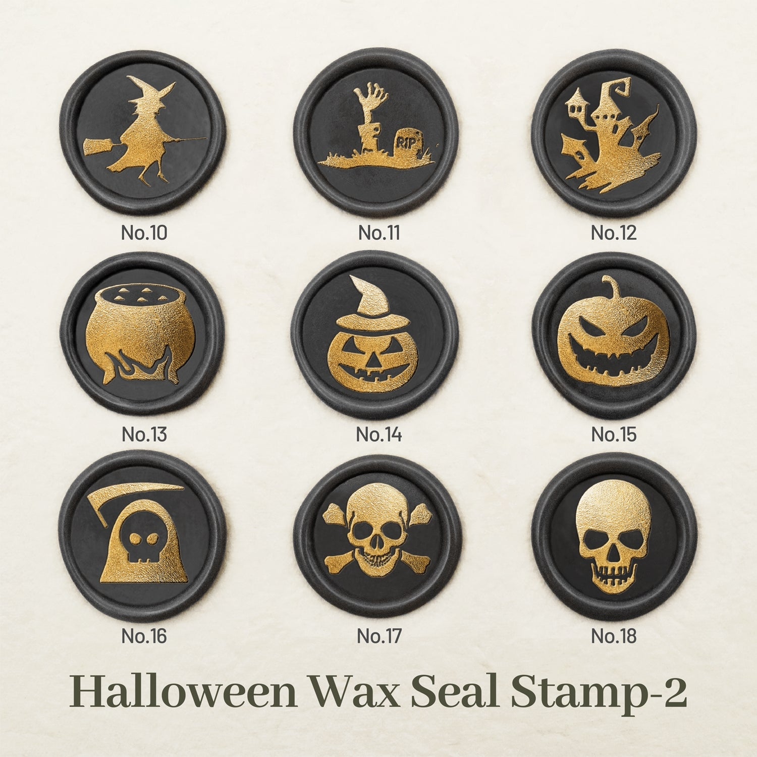 Stamprints Halloween Siegelwachs Siegelstempel Design 2