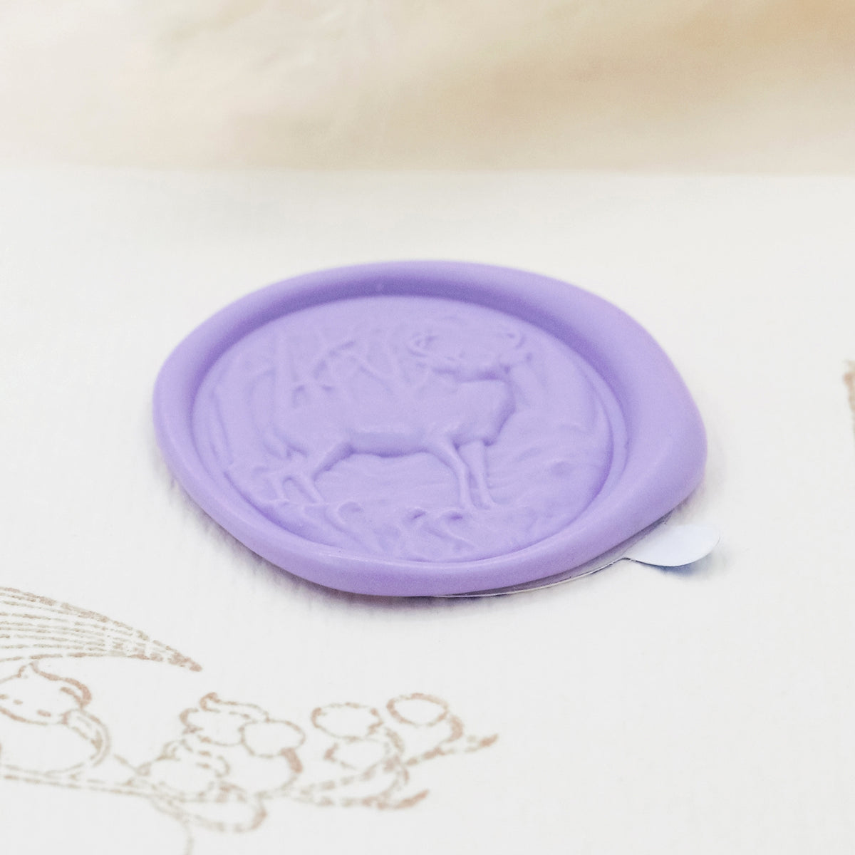 Stamprints 3D Reliefprägung Elch Selbstklebend Siegelwachs Siegelstempel Sticker 4