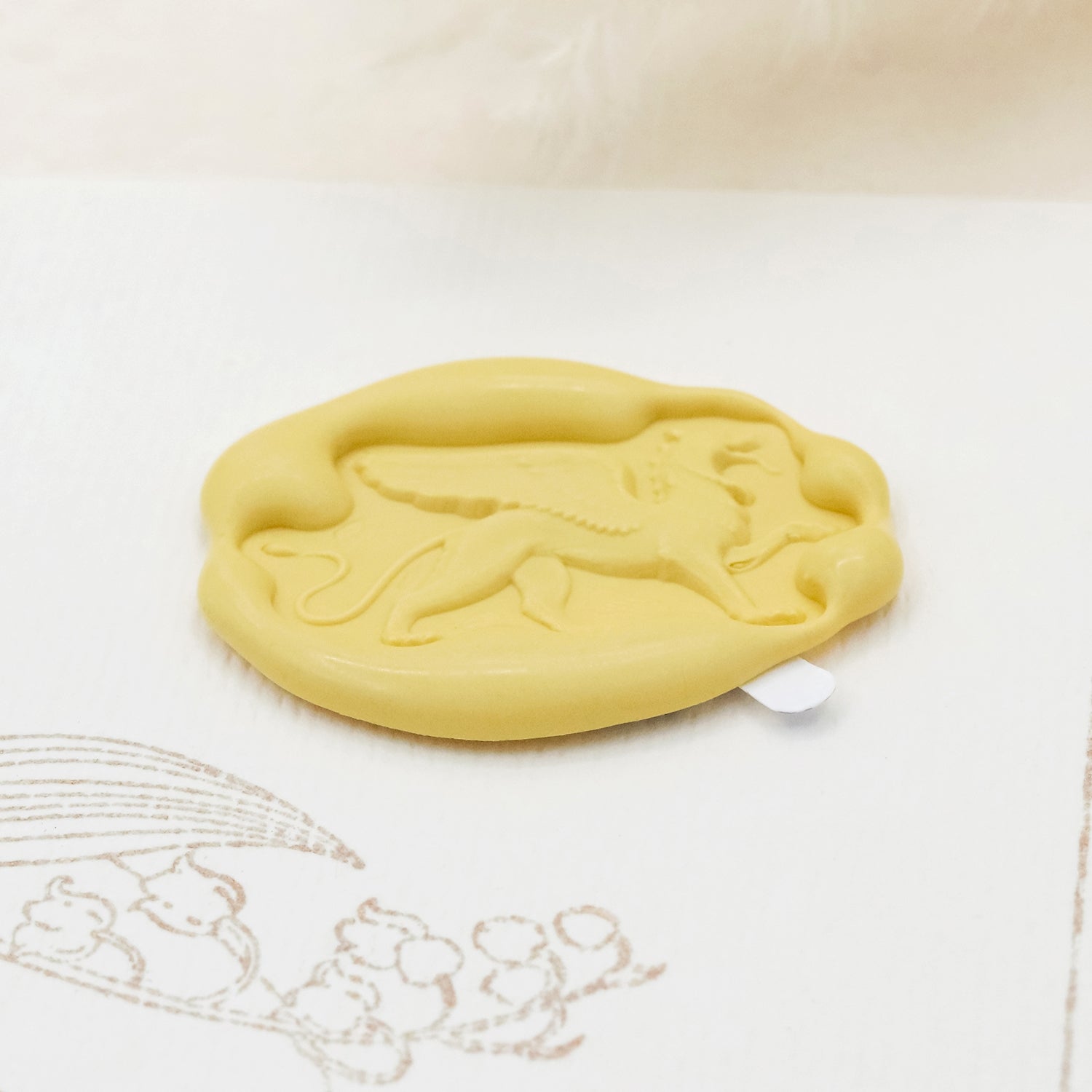 Stamprints 3D Reliefprägung Greif selbstklebend Siegelwachs Siegelstempel Sticker 4