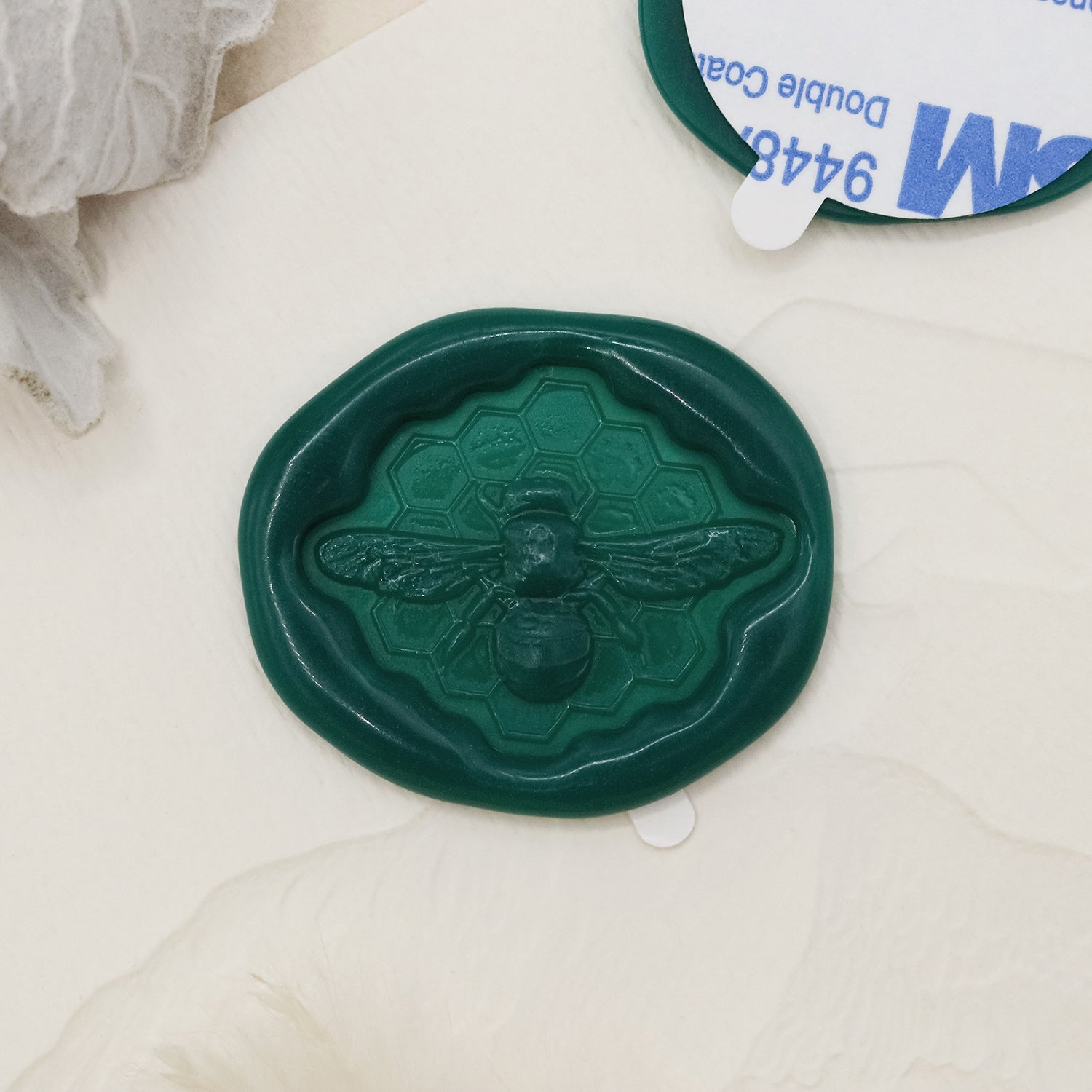 Stamprints 3D Reliefprägung Biene selbstklebend Siegelwachs Siegelstempel Sticker 1