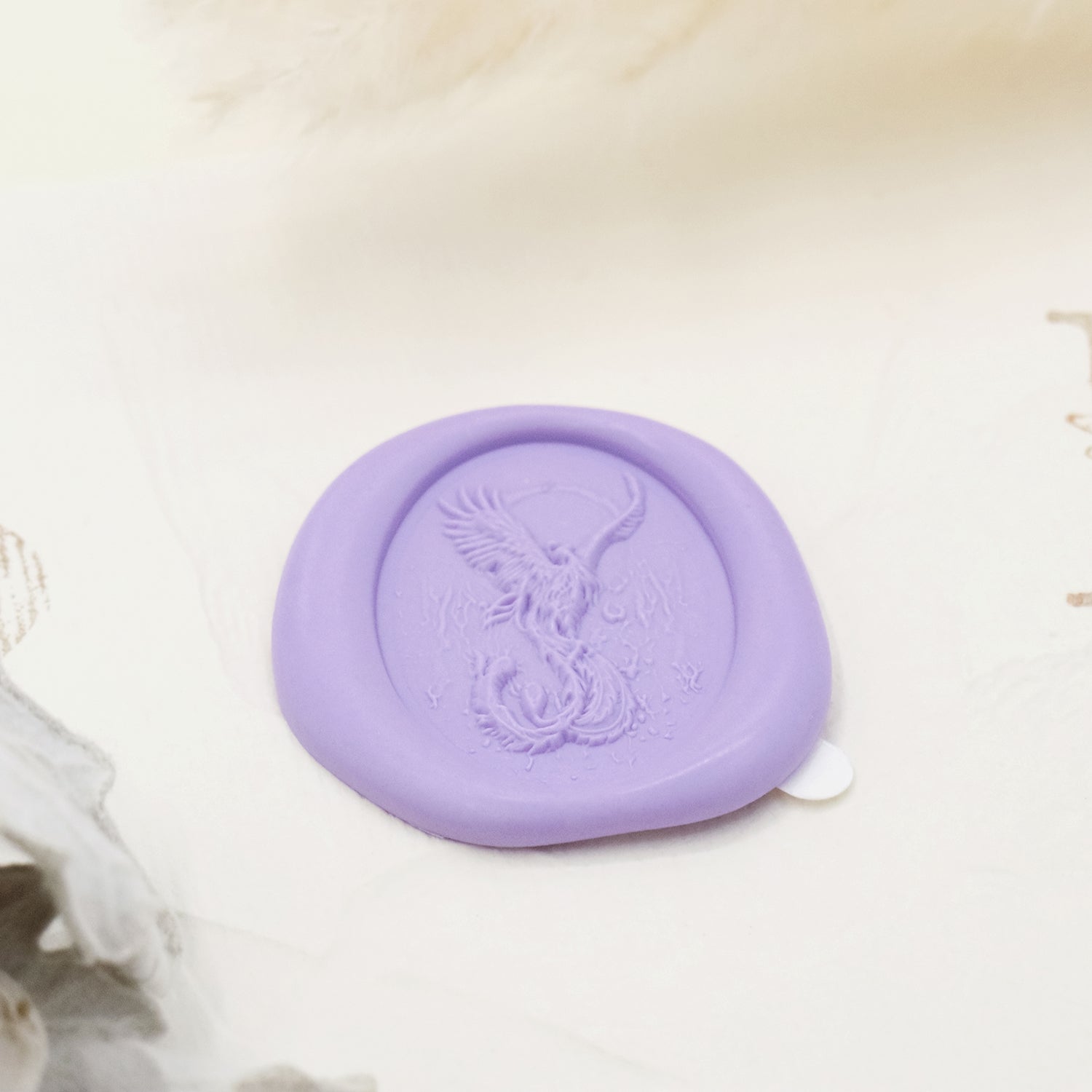 Stamprints 3D Reliefprägung Phoenix selbstklebend Siegelwachs Sticker 4