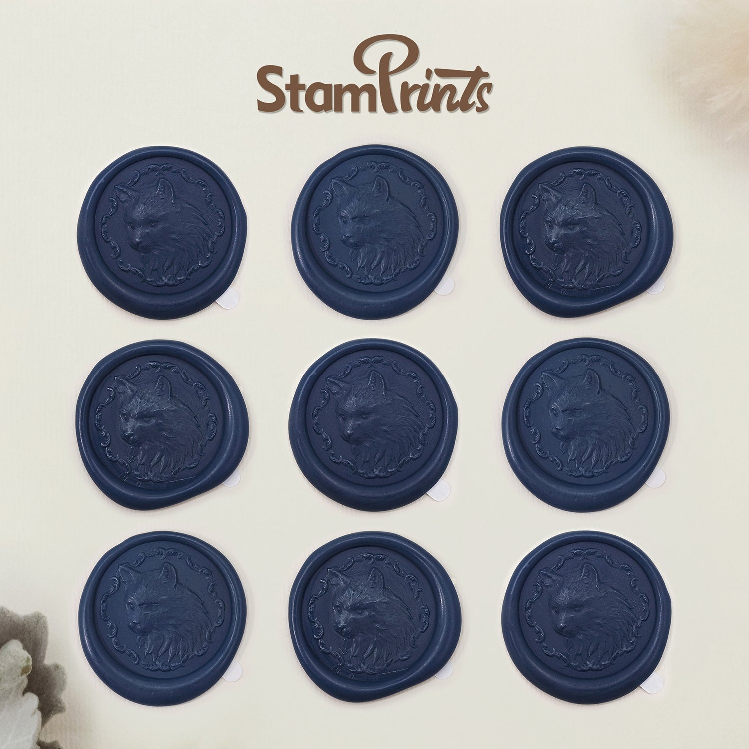 Stamprints 3D Reliefprägung Kätzchen selbstklebend Siegelwachs Sticker 2
