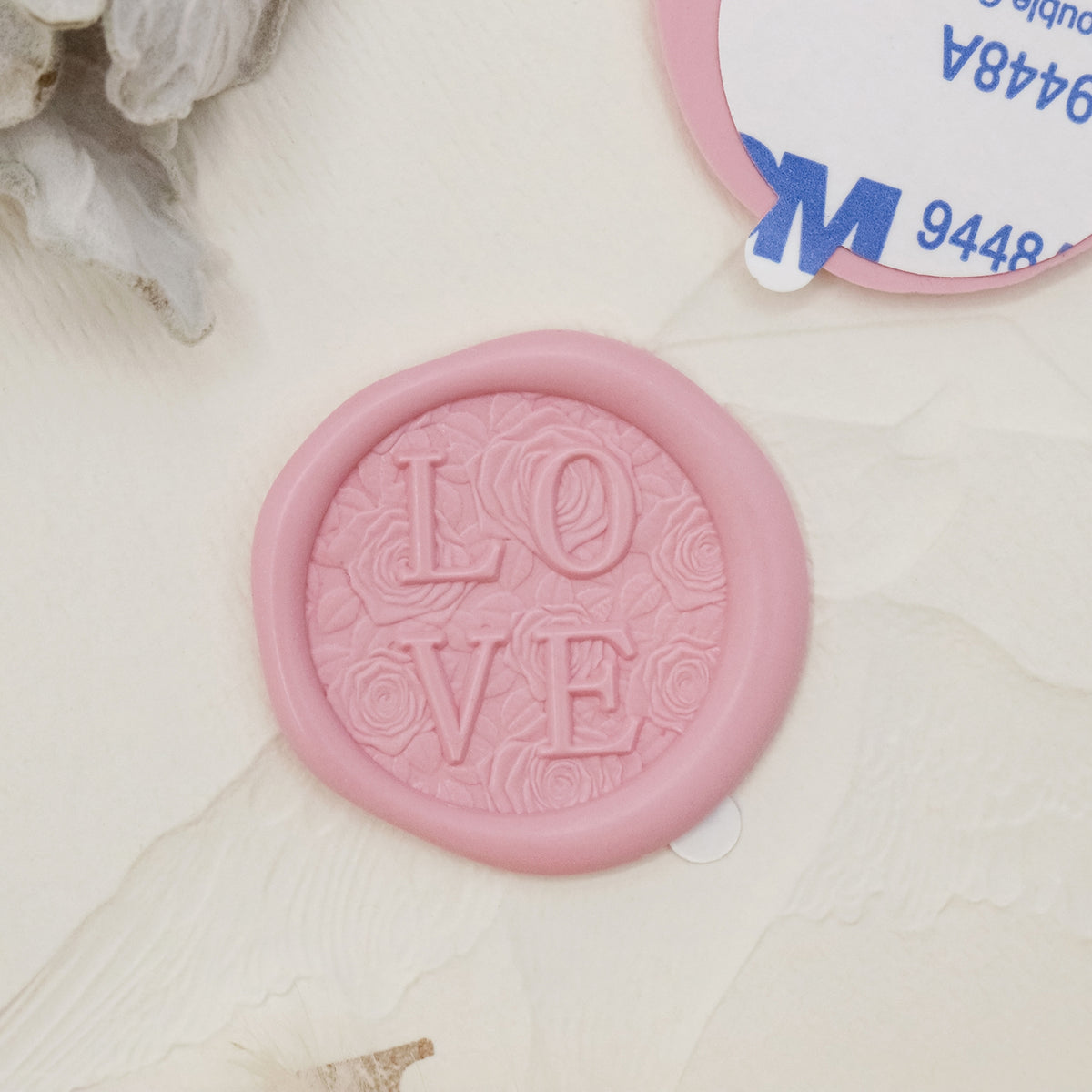 Stamprints 3D Reliefprägung Liebe Selbstklebend Siegelwachs Siegelstempel Sticker 1