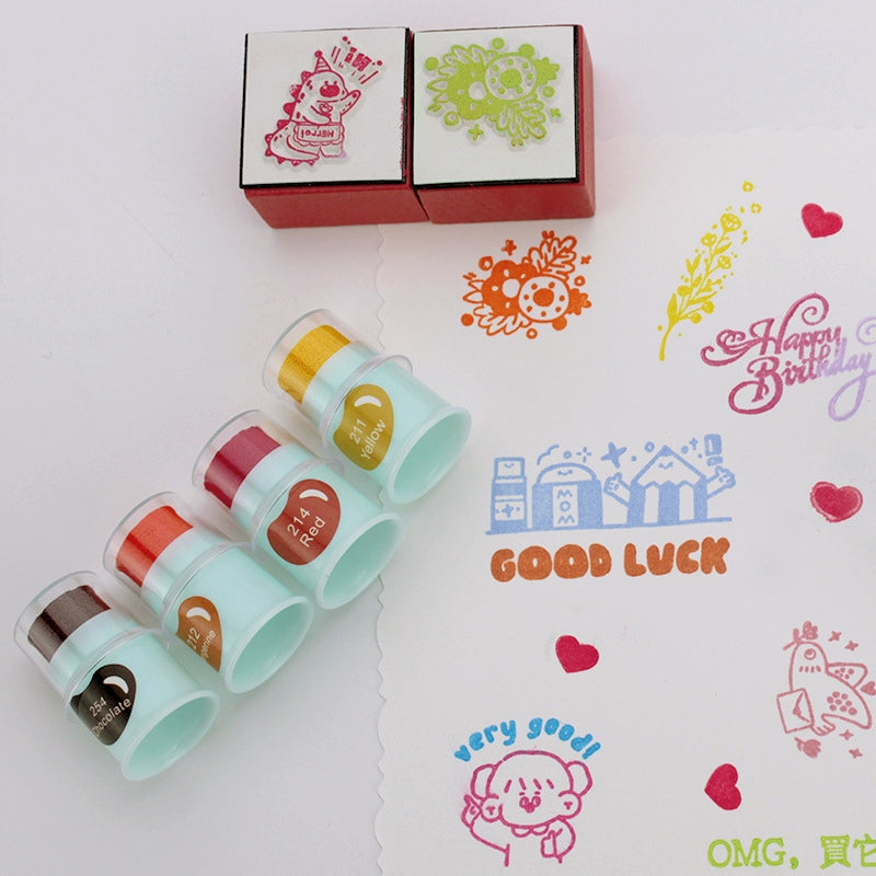 Stoff-Fingerabdruck-Stempelkissen für Schlamm- und Gummi-Siegelstempel-Druck - Stamprints 2