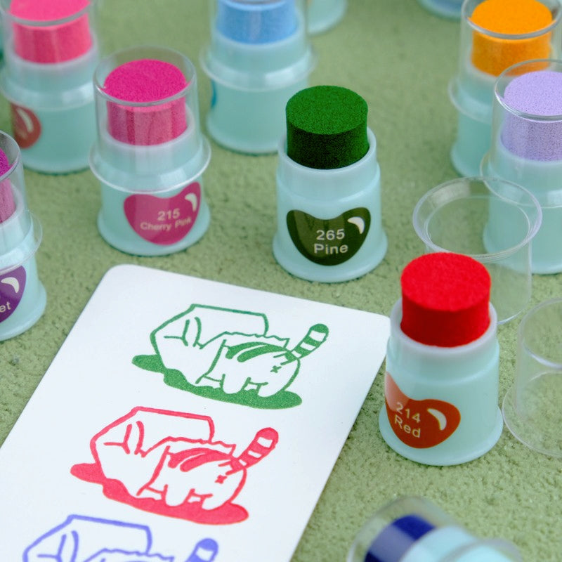 Stoff-Fingerabdruck-Stempelkissen für das Drucken von Schlamm und Gummi-Siegelstempel Details