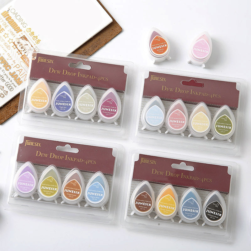 4-PCS Dew Drop Shape Ink Pad Set a2