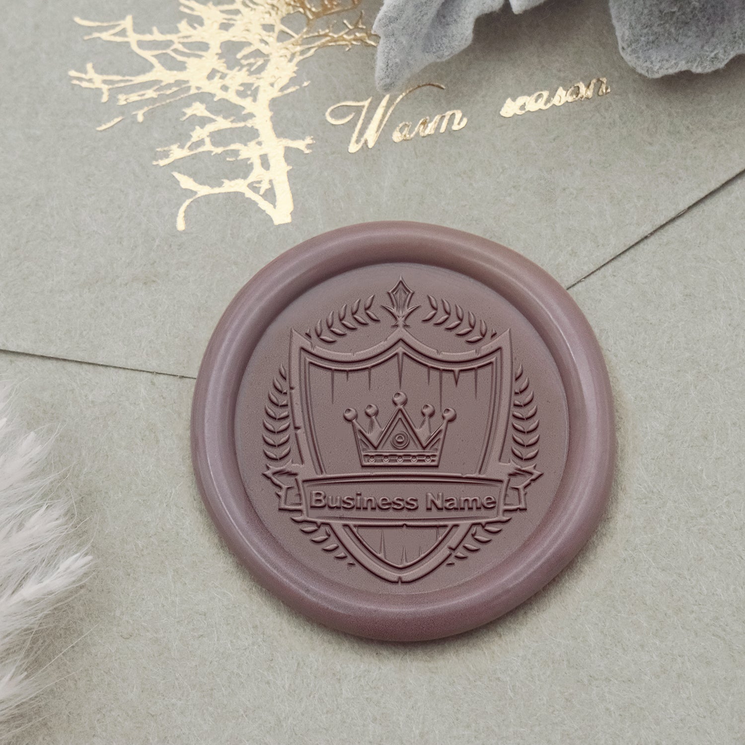 Personalisierter Logo Siegelwachs Siegelstempel - Stil 21-2
