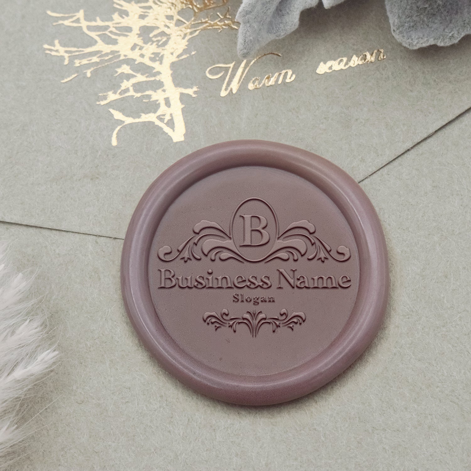 Custom Logo Wax Seal Stamp - Style 13-2