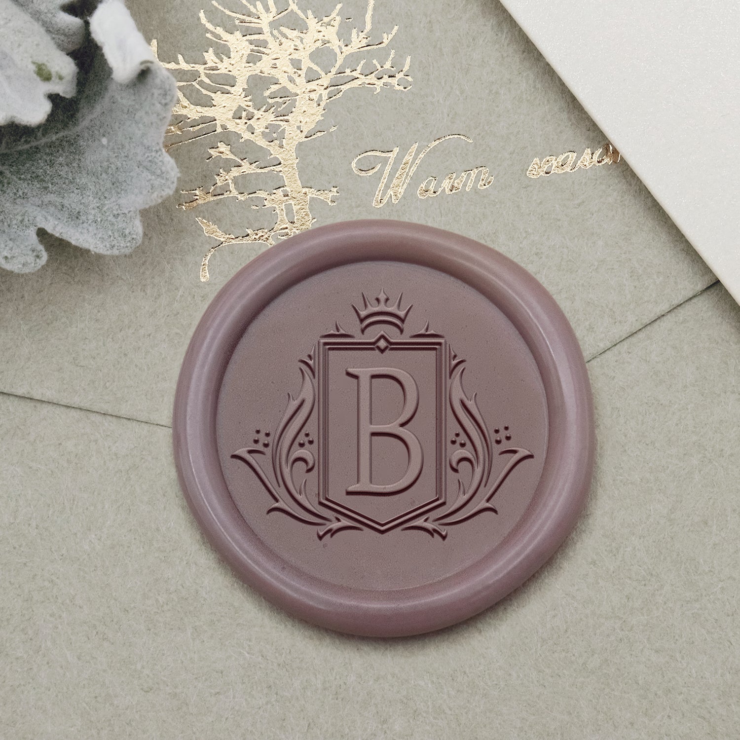 Personalisierter Logo Siegelwachs Siegelstempel - Stil 2-2