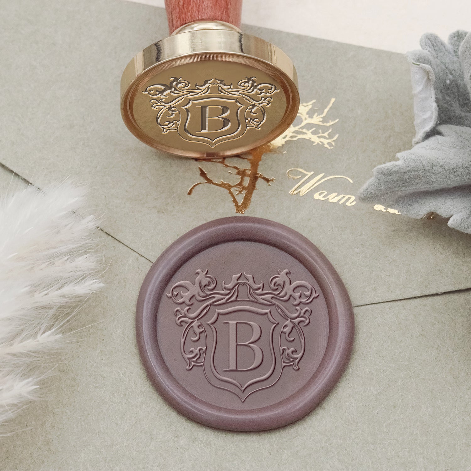 Custom Logo Wax Seal Stamp - Style 3-1