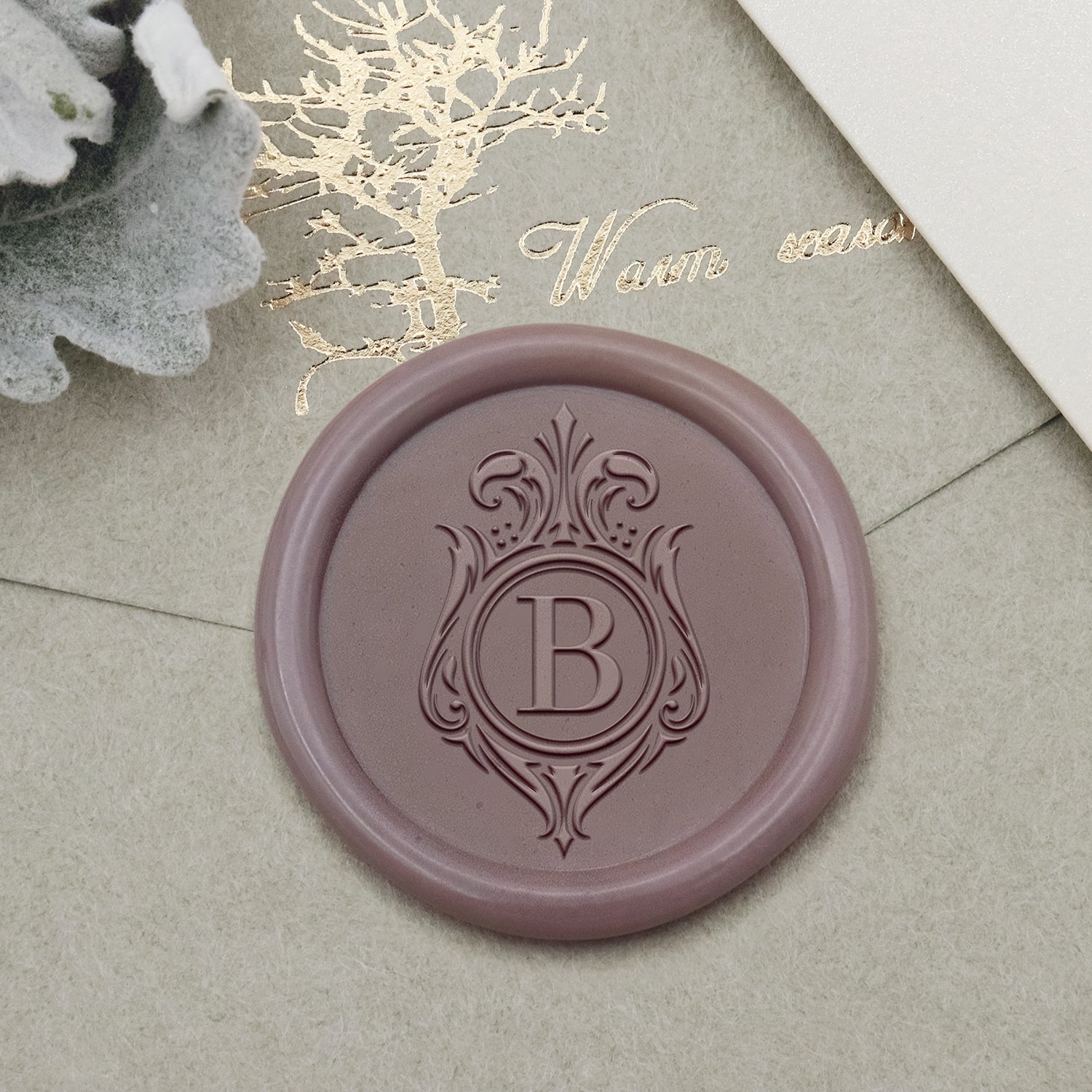 Personalisierter Logo Siegelwachs Siegelstempel - Stil 1-2