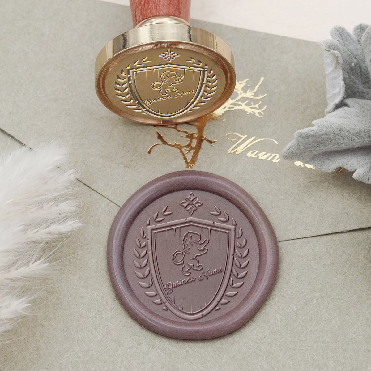 Custom Logo Wax Seal Stamp - Style 20-1
