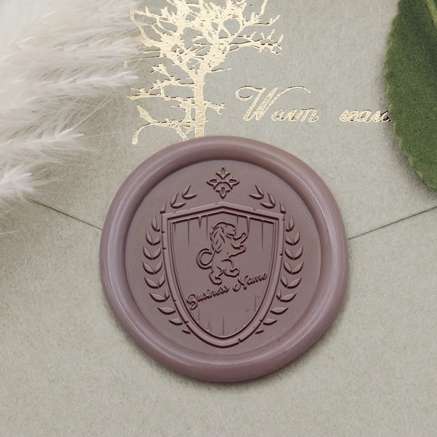 Personalisierter Logo Siegelwachs Siegelstempel - Stil 20-2