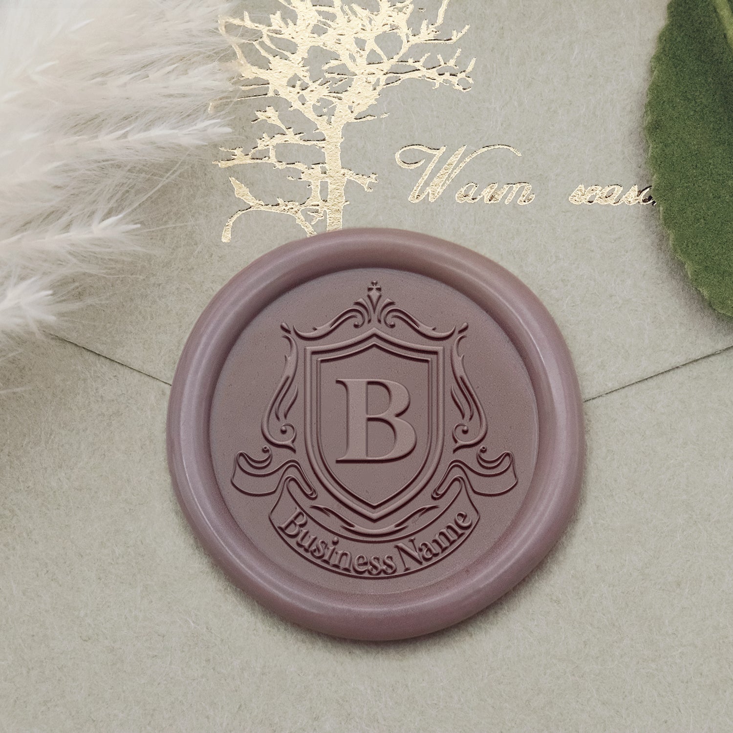 Personalisiert Logo Siegelwachs Siegelstempel - Stil 17-2