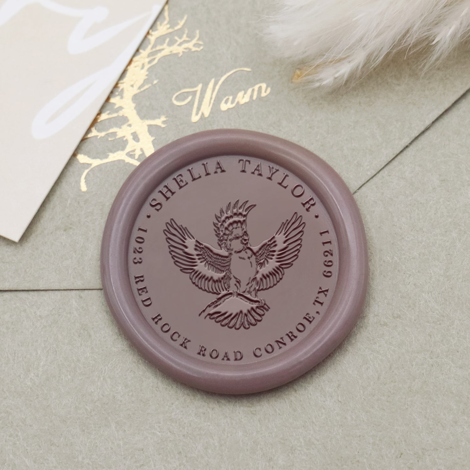 Personalisierte Adresse Siegelwachs Siegelstempel (27 Designs)-Kopie 1
