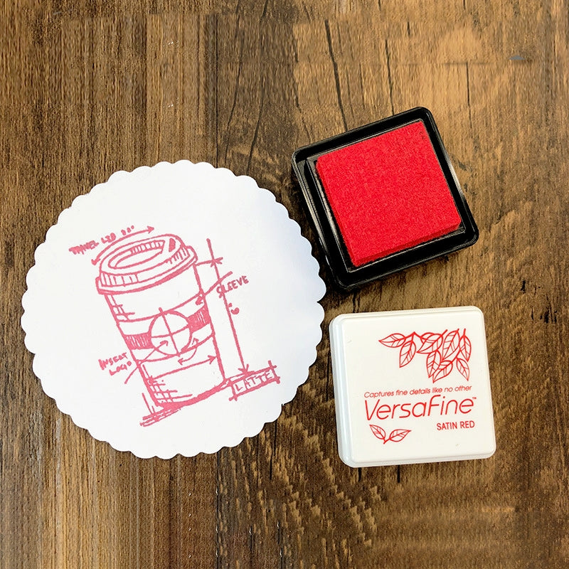 VFS hochdetaillierter Gummistempel Tinten-Stempelkissen b2