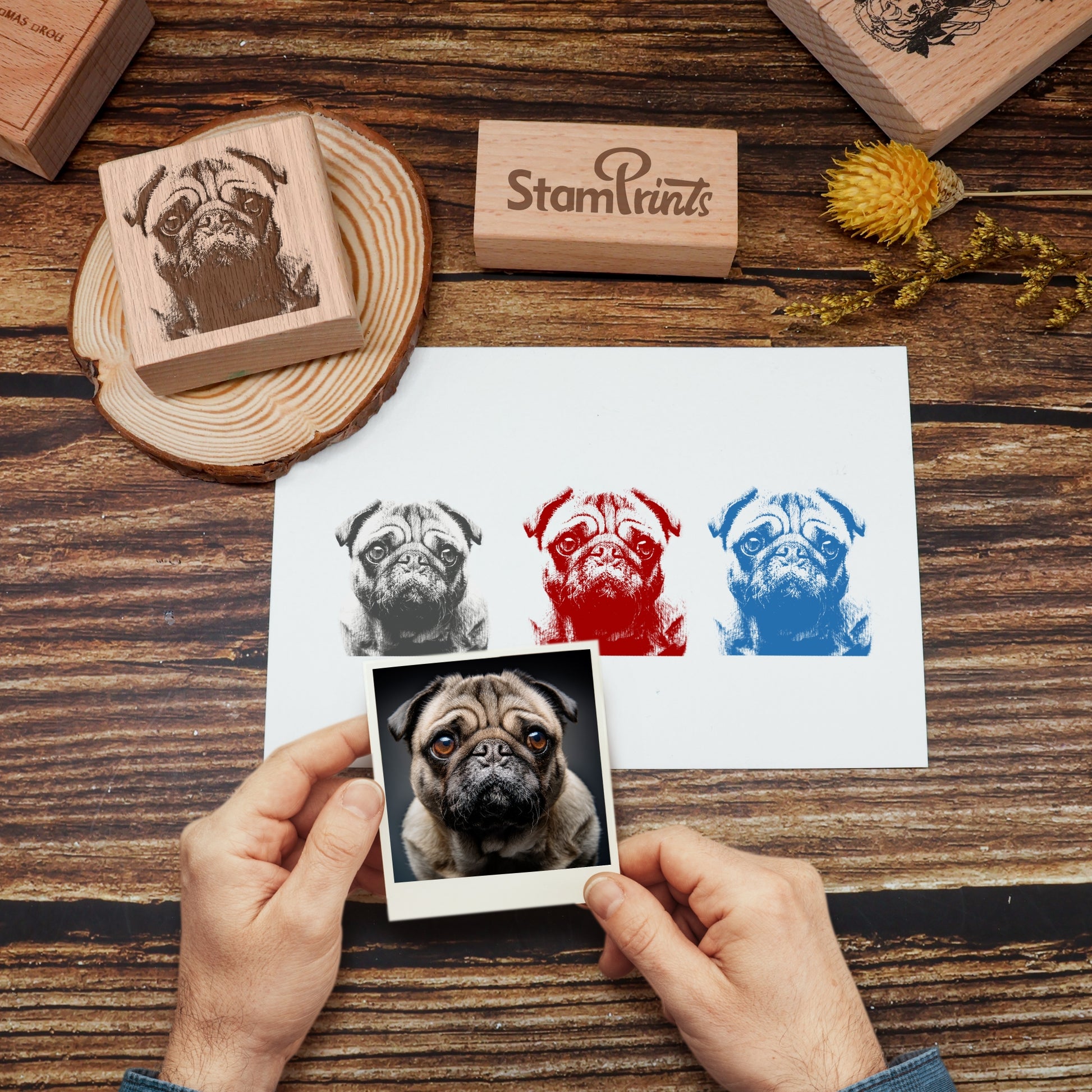 Personalisiert Design Holz Gummistempel Mit Ihrem Kunstwerk Gummistempel