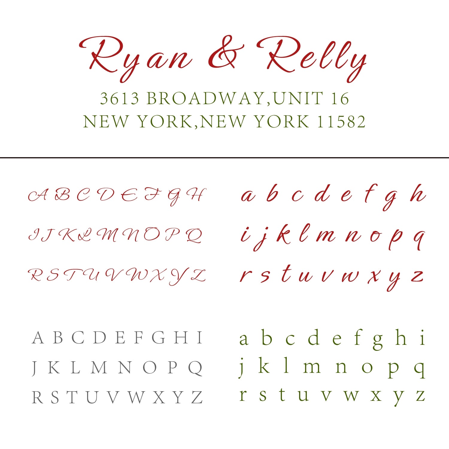 Benutzerdefinierter rechteckiger handschriftlicher Schriftart Adress-Rückgabe-Stempel - Stil 6