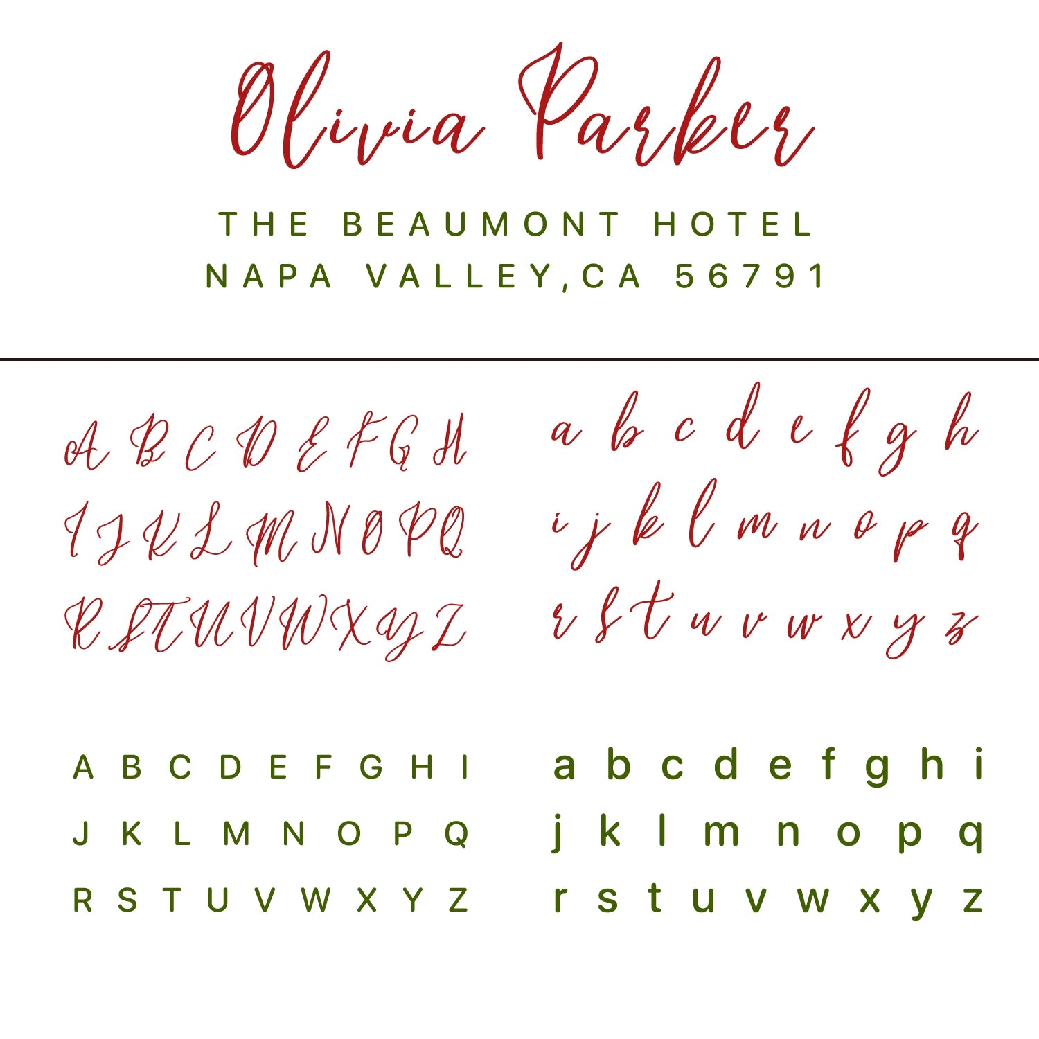Personalisierter rechteckiger handschriftlicher Schriftart Adresse Rücksendung Gummistempel - Stil 7