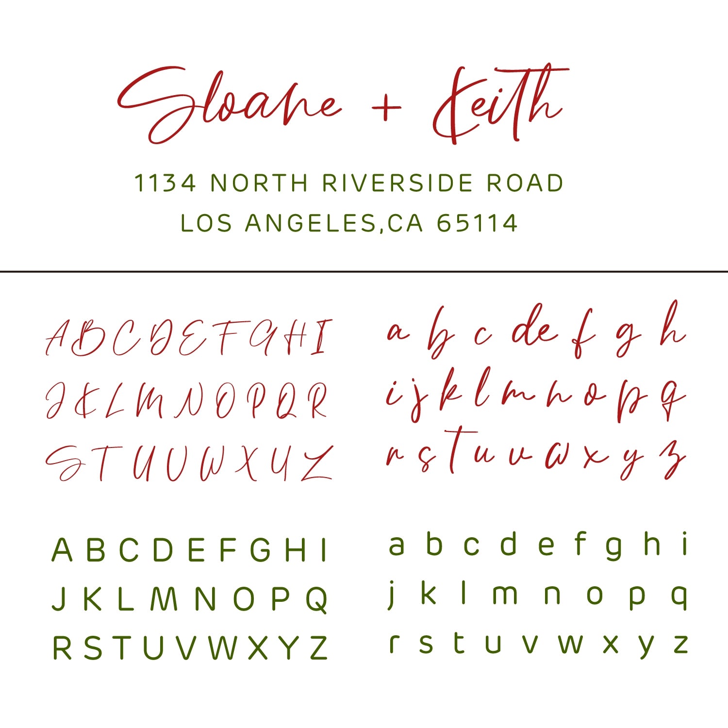 Personalisierter rechteckiger handschriftlicher Schriftart Adress-Rückstempel aus Gummi - Stil 11
