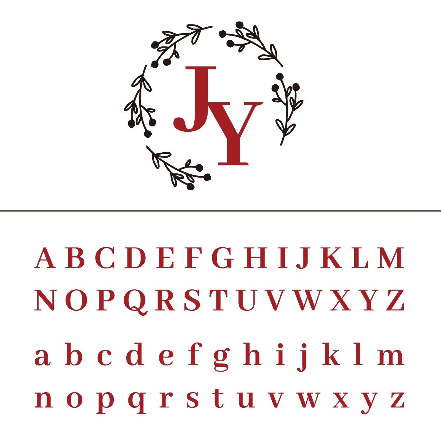 Personalisierter Fruchttragende Zweige Hochzeit Monogramm Siegelwachs Siegelstempel 7