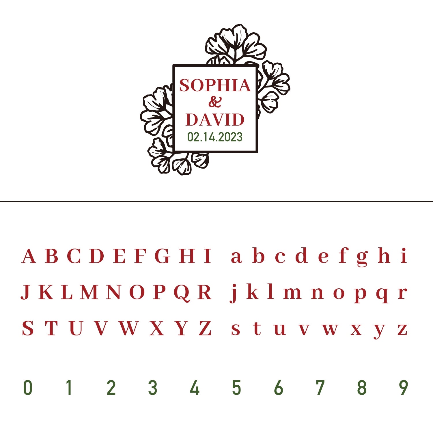 Personalisierter Bloom Rose Hochzeit Name und Datum Siegelwachs Siegelstempel 7
