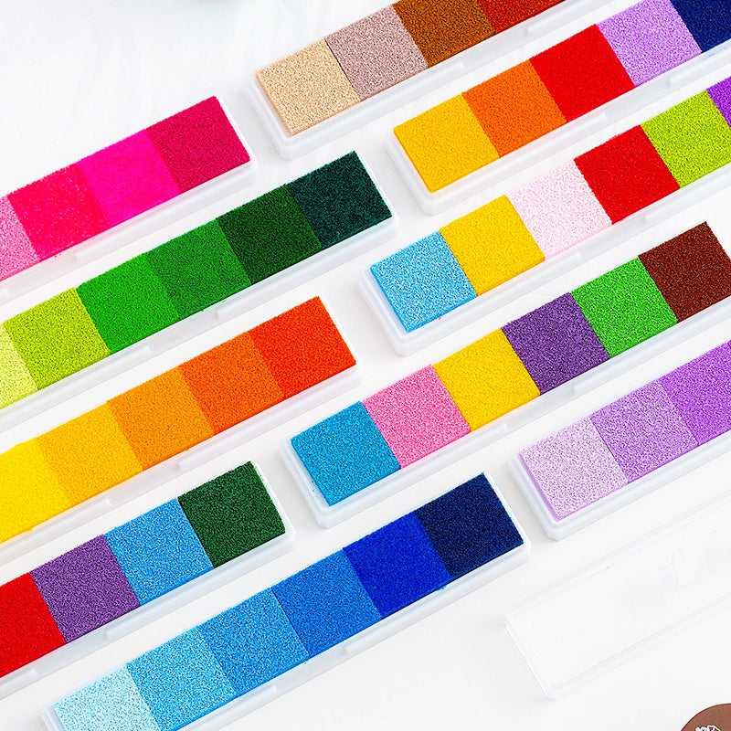 Langer Farbverlauf Süßigkeiten-Farben Stempelkissen Set a