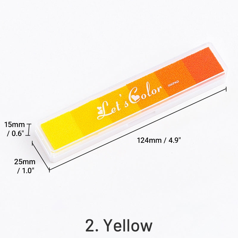Langes Farbverlauf Bonbon-Farben Stempelkissen Set sku-2
