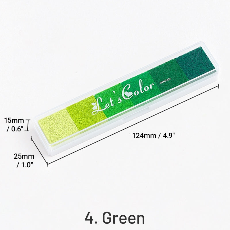Langes Farbverlauf Bonbon-Farben Stempelkissen Set sku-4
