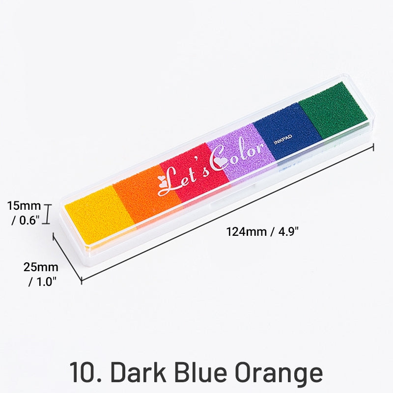 Langes Farbverlauf Süßigkeiten-Farben Stempelkissen Set sku-10