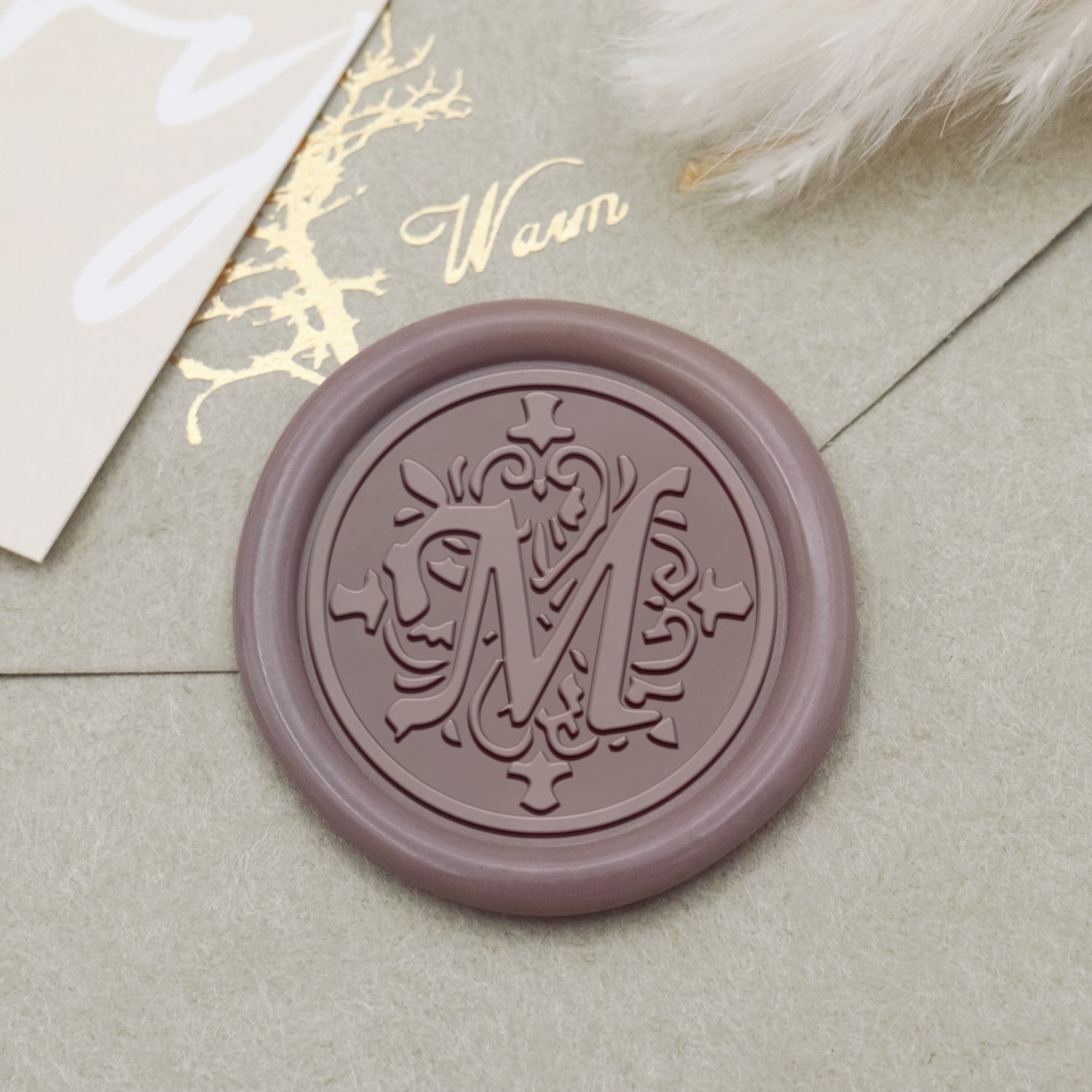 Iris Alphabet Siegelwachs Siegelstempel Stempel - M 1