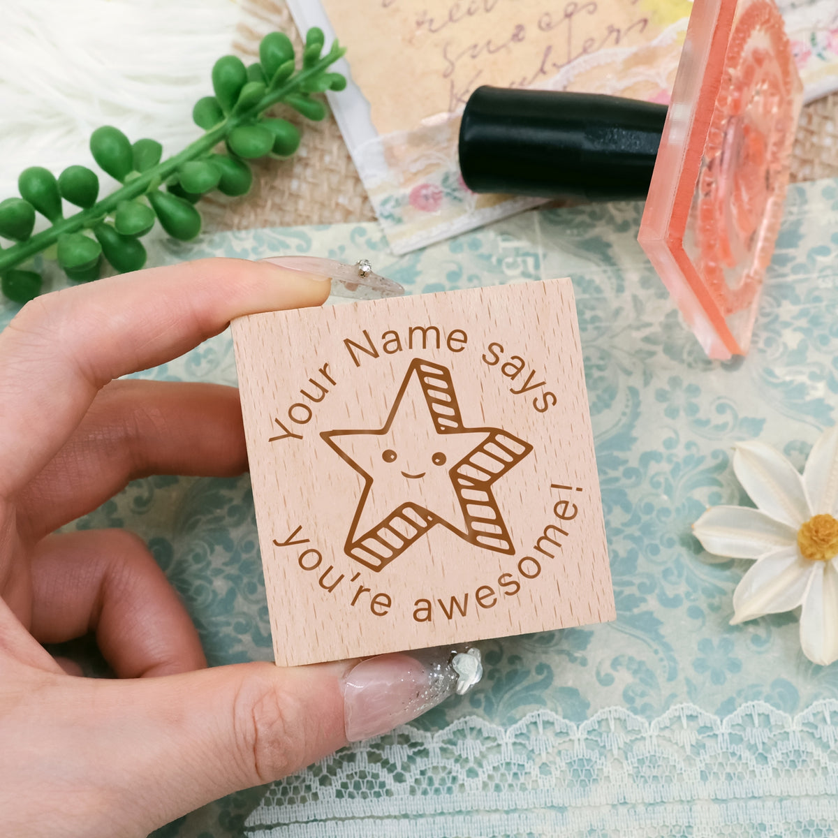 Kindertag Personalisierter Cartoon Gummistempel -2 2