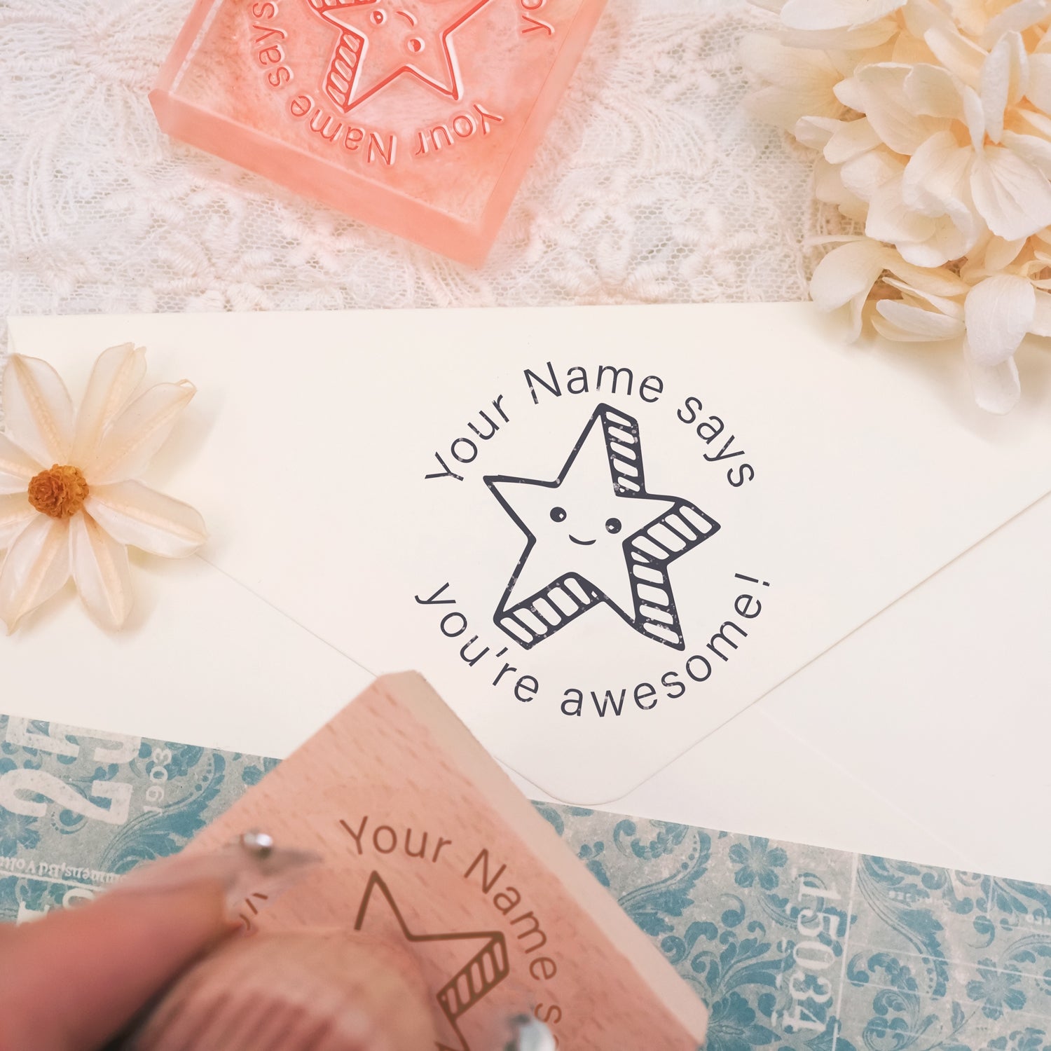 Kindertag Personalisierter Cartoon Gummistempel -2 3
