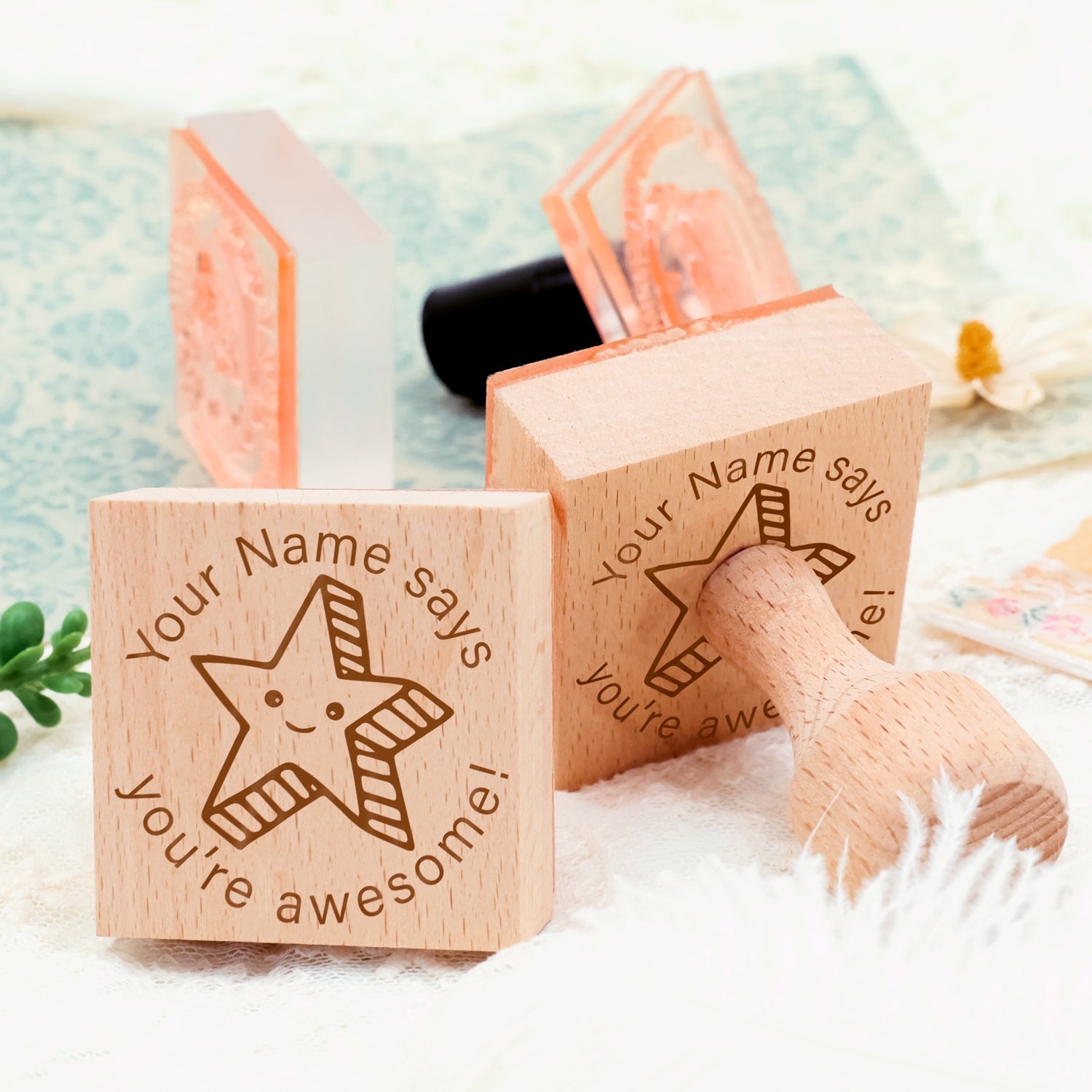 Kindertag Personalisierter Cartoon Gummistempel -2 4
