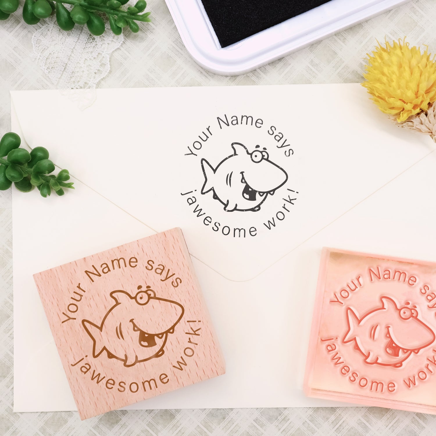 Kindertag Custom Cartoon Star Gummistempel-12 1