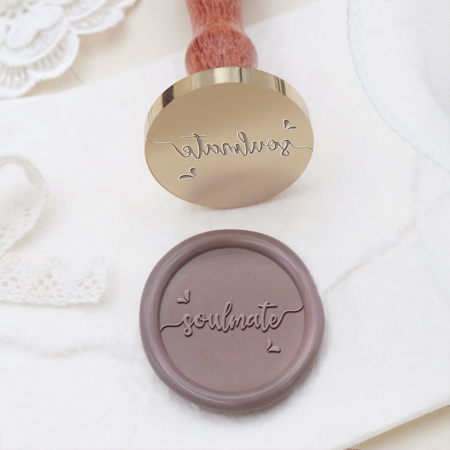Hochzeitseinladung & Ankündigung Wachssiegel Stempel (27 Designs)-copy 2