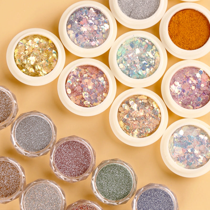 Wachssiegel Färbung Dekoration Glitzerpulver Pailletten b2