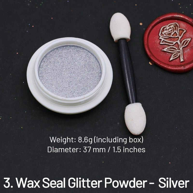 Wachs-Siegel Färbung Dekoration Glitzerpulver Pailletten sku-3